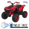 [XMX-652] Quad Fast Wheel na akumulator 4x35W 12V/10Ah pilot LED Bluetooth ekoskóra - czerwony