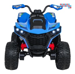 [XMX-652] Quad Fast Wheel na akumulator 4x35W 12V/10Ah pilot LED Bluetooth ekoskóra - niebieski