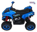 [XMX-652] Quad Fast Wheel na akumulator 4x35W 12V/10Ah pilot LED Bluetooth ekoskóra - niebieski