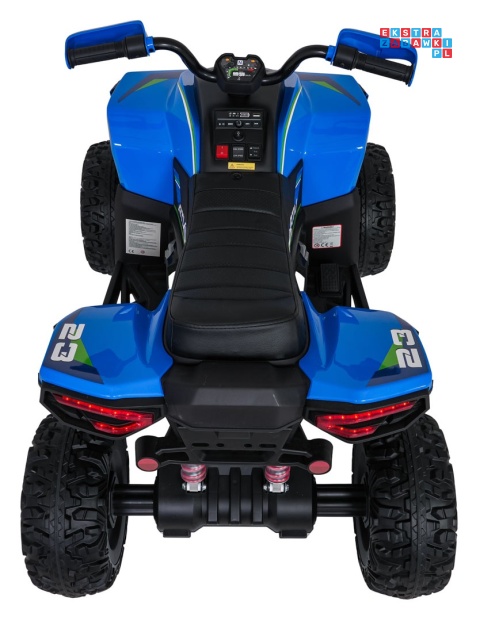 [XMX-652] Quad Fast Wheel na akumulator 4x35W 12V/10Ah pilot LED Bluetooth ekoskóra - niebieski