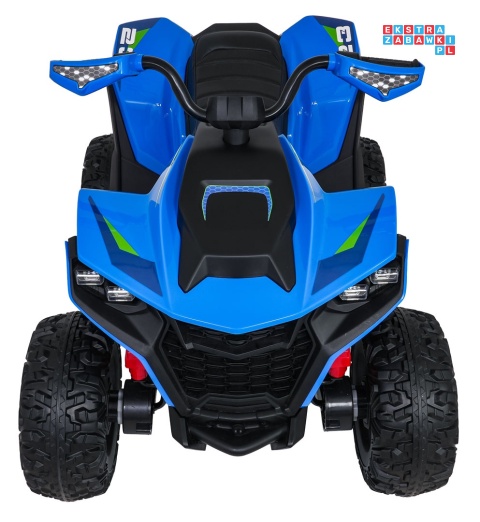 [XMX-652] Quad Fast Wheel na akumulator 4x35W 12V/10Ah pilot LED Bluetooth ekoskóra - niebieski