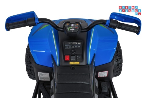 [XMX-652] Quad Fast Wheel na akumulator 4x35W 12V/10Ah pilot LED Bluetooth ekoskóra - niebieski