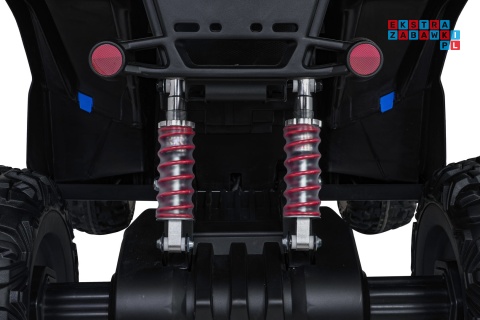 [XMX-652] Quad Fast Wheel na akumulator 4x35W 12V/10Ah pilot LED Bluetooth ekoskóra - niebieski