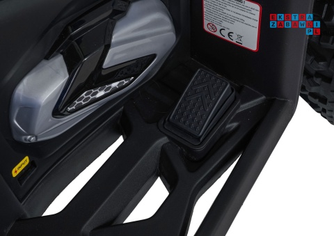 [XMX-652] Quad Fast Wheel na akumulator 4x35W 12V/10Ah pilot LED Bluetooth ekoskóra - niebieski