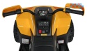 [XMX-652] Quad Fast Wheel na akumulator 4x35W 12V/10Ah pilot LED Bluetooth ekoskóra - żółty
