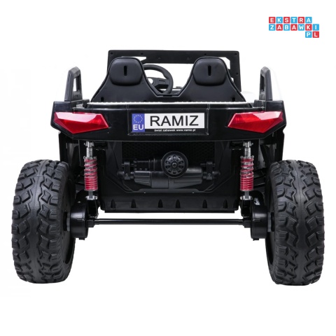 [SX2928] Buggy RTR Monster Speed na akumulator 4x4 690W 24V/14Ah ekoskóra Bluetooth - biały
