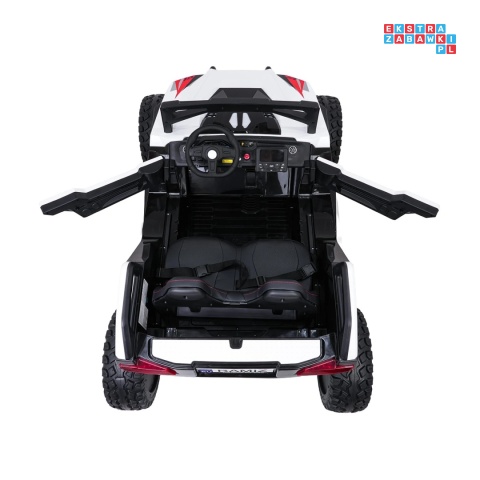 [SX2928] Buggy RTR Monster Speed na akumulator 4x4 690W 24V/14Ah ekoskóra Bluetooth - biały
