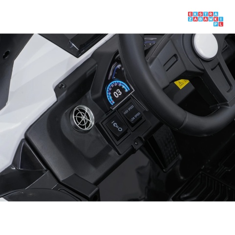 [SX2928] Buggy RTR Monster Speed na akumulator 4x4 690W 24V/14Ah ekoskóra Bluetooth - biały
