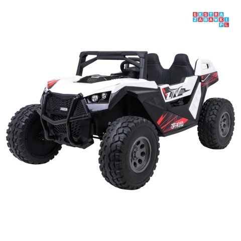 [SX2928] Buggy RTR Monster Speed na akumulator 4x4 690W 24V/14Ah ekoskóra Bluetooth - biały