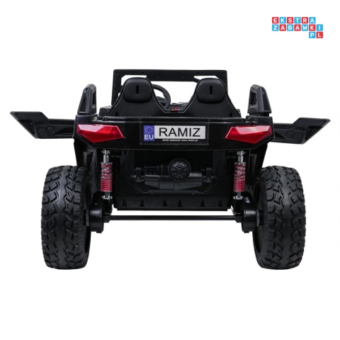 [SX2928] Buggy RTR Monster Speed na akumulator 4x4 690W 24V/14Ah ekoskóra Bluetooth - czarny