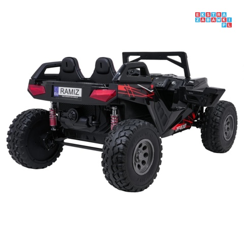 [SX2928] Buggy RTR Monster Speed na akumulator 4x4 690W 24V/14Ah ekoskóra Bluetooth - czarny