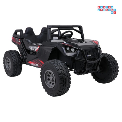 [SX2928] Buggy RTR Monster Speed na akumulator 4x4 690W 24V/14Ah ekoskóra Bluetooth - czarny