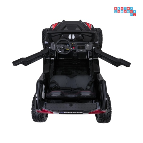 [SX2928] Buggy RTR Monster Speed na akumulator 4x4 690W 24V/14Ah ekoskóra Bluetooth - czarny