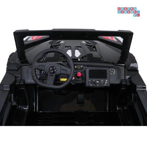 [SX2928] Buggy RTR Monster Speed na akumulator 4x4 690W 24V/14Ah ekoskóra Bluetooth - czarny