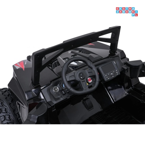 [SX2928] Buggy RTR Monster Speed na akumulator 4x4 690W 24V/14Ah ekoskóra Bluetooth - czarny