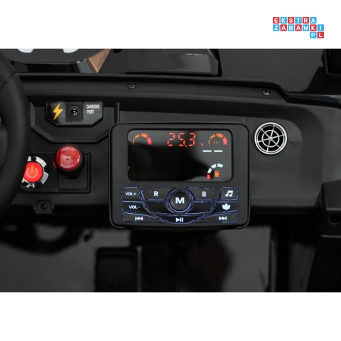[SX2928] Buggy RTR Monster Speed na akumulator 4x4 690W 24V/14Ah ekoskóra Bluetooth - czarny