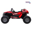 [SX2928] Buggy RTR Monster Speed na akumulator 4x4 690W 24V/14Ah ekoskóra Bluetooth - czerwony