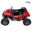 [SX2928] Buggy RTR Monster Speed na akumulator 4x4 690W 24V/14Ah ekoskóra Bluetooth - czerwony