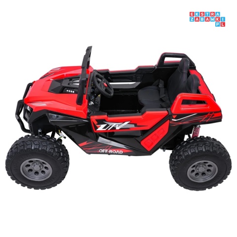 [SX2928] Buggy RTR Monster Speed na akumulator 4x4 690W 24V/14Ah ekoskóra Bluetooth - czerwony
