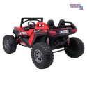 [SX2928] Buggy RTR Monster Speed na akumulator 4x4 690W 24V/14Ah ekoskóra Bluetooth - czerwony