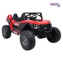 [SX2928] Buggy RTR Monster Speed na akumulator 4x4 690W 24V/14Ah ekoskóra Bluetooth - czerwony