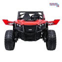 [SX2928] Buggy RTR Monster Speed na akumulator 4x4 690W 24V/14Ah ekoskóra Bluetooth - czerwony