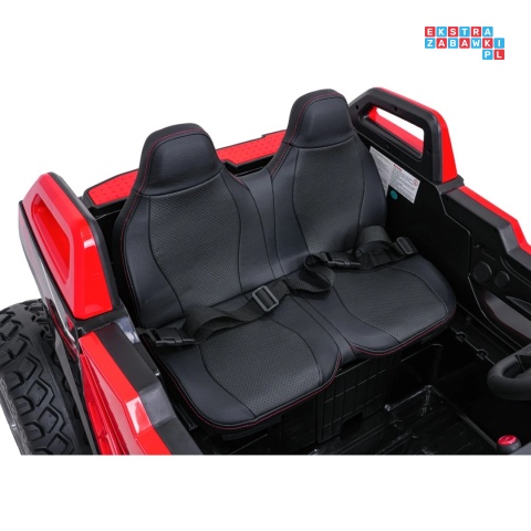 [SX2928] Buggy RTR Monster Speed na akumulator 4x4 690W 24V/14Ah ekoskóra Bluetooth - czerwony