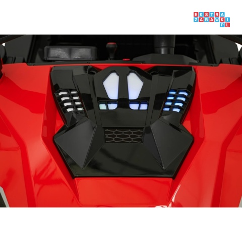 [SX2928] Buggy RTR Monster Speed na akumulator 4x4 690W 24V/14Ah ekoskóra Bluetooth - czerwony