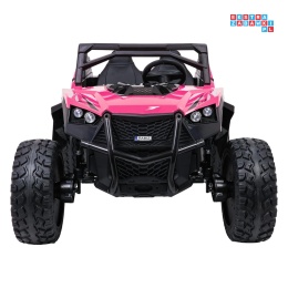 [SX2928] Buggy RTR Monster Speed na akumulator 4x4 690W 24V/14Ah ekoskóra Bluetooth - różowy