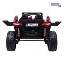 [SX2928] Buggy RTR Monster Speed na akumulator 4x4 690W 24V/14Ah ekoskóra Bluetooth - różowy
