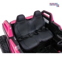 [SX2928] Buggy RTR Monster Speed na akumulator 4x4 690W 24V/14Ah ekoskóra Bluetooth - różowy