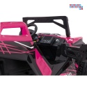 [SX2928] Buggy RTR Monster Speed na akumulator 4x4 690W 24V/14Ah ekoskóra Bluetooth - różowy
