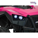 [SX2928] Buggy RTR Monster Speed na akumulator 4x4 690W 24V/14Ah ekoskóra Bluetooth - różowy