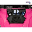[SX2928] Buggy RTR Monster Speed na akumulator 4x4 690W 24V/14Ah ekoskóra Bluetooth - różowy