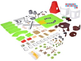 [ZA5688] Seria zwierzęta farma zestaw wiatrak młyn 101el. figurki