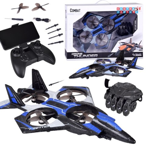 [RC0750 NI] Strzelający dron Combat zdalne sterowanie rękawicą i pilotem