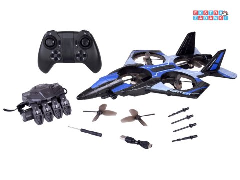 [RC0750 NI] Strzelający dron Combat zdalne sterowanie rękawicą i pilotem