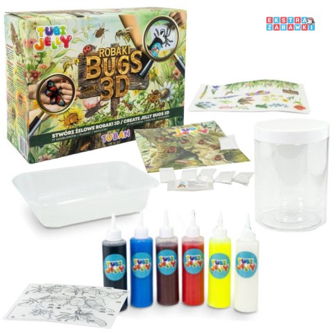 [ZA5542] Tuban kreatywny zestaw Tubi Jelly Robaki żelowe figurki 3D