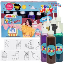 [ZA4982] Tuban zestaw kreatywny Tubi Jelly Lama 6 kolorów żelowe figurki 3D