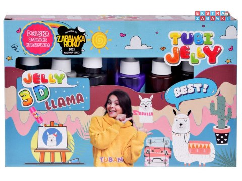 [ZA4982] Tuban zestaw kreatywny Tubi Jelly Lama 6 kolorów żelowe figurki 3D