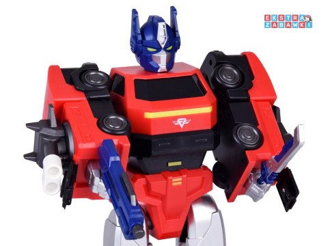 [ZA6009 CZ] Zabawka robot magnetyczny Transformer 2w1 duża figurka akcesoria