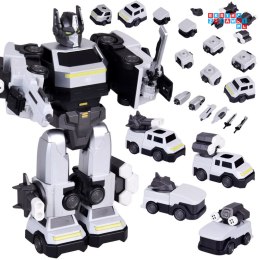 [ZA6009 SR] Zabawka robot magnetyczny Transformer 2w1 duża figurka akcesoria