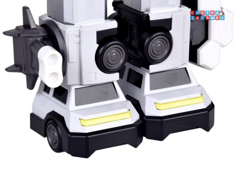 [ZA6009 SR] Zabawka robot magnetyczny Transformer 2w1 duża figurka akcesoria