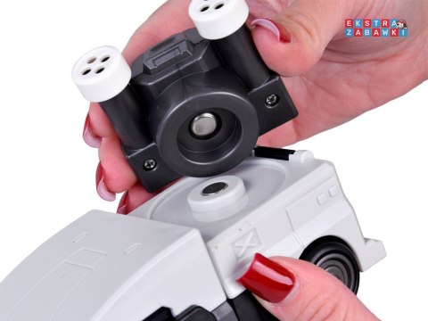 [ZA6009 SR] Zabawka robot magnetyczny Transformer 2w1 duża figurka akcesoria