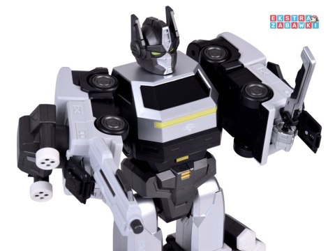 [ZA6009 SR] Zabawka robot magnetyczny Transformer 2w1 duża figurka akcesoria
