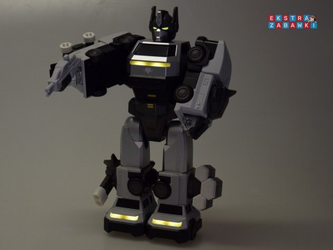 [ZA6009 SR] Zabawka robot magnetyczny Transformer 2w1 duża figurka akcesoria