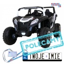 [A032] Buggy ATV Racing dwuosobowy na akumulator 4x200 24V/7Ah pilot MP3 LED - biały
