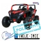 [A032] Buggy ATV Racing dwuosobowy na akumulator 4x200 24V/7Ah pilot MP3 LED - czerwony