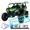 [A032] Buggy ATV Racing dwuosobowy na akumulator 4x200 24V/7Ah pilot MP3 LED - zielony