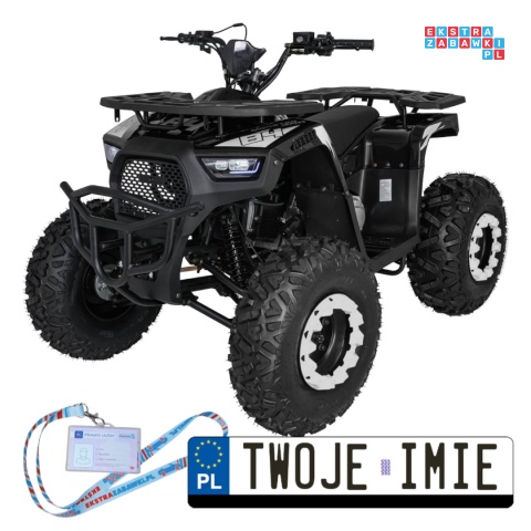 [ATV013] Duży Quad spalinowy 200CC MONSTER czterosuwowy do 80 km/h max 150 kg - czarny